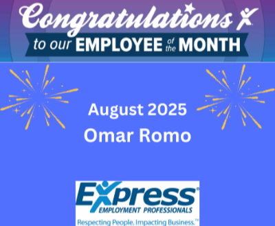 Omar Romo - August Employee of the Month 2025